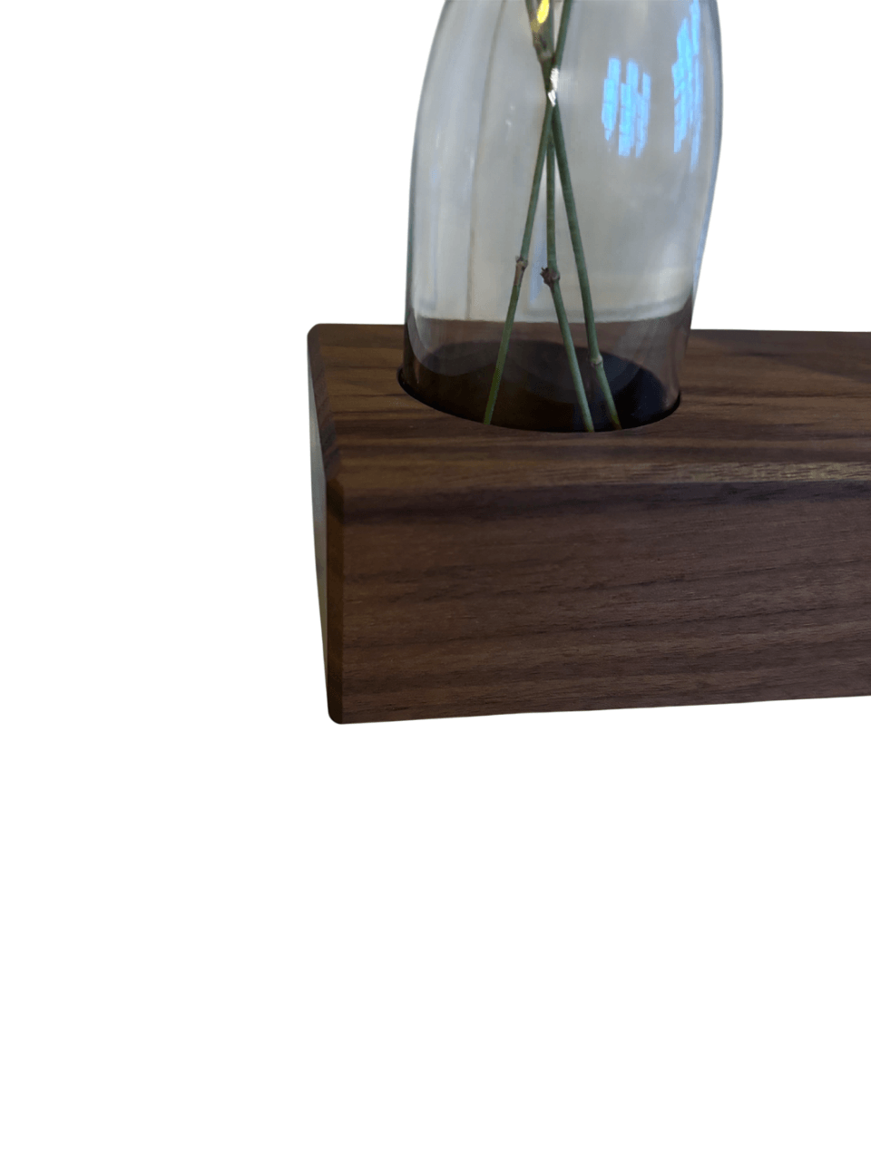 Holzvase aus Nussbaum - Schwarzwaldbrett
