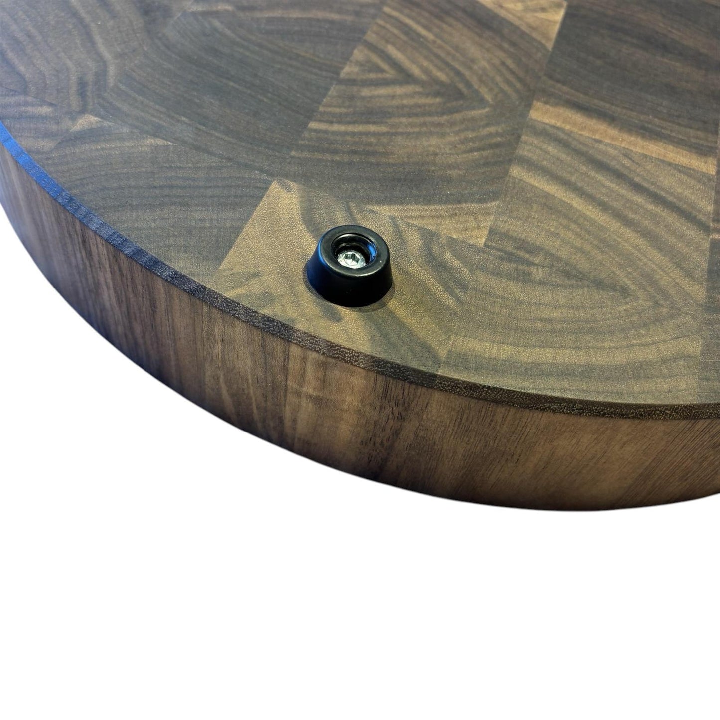 Schneidebrett rund Nussbaum Stirnholz - 39 cm - Schwarzwaldbrett