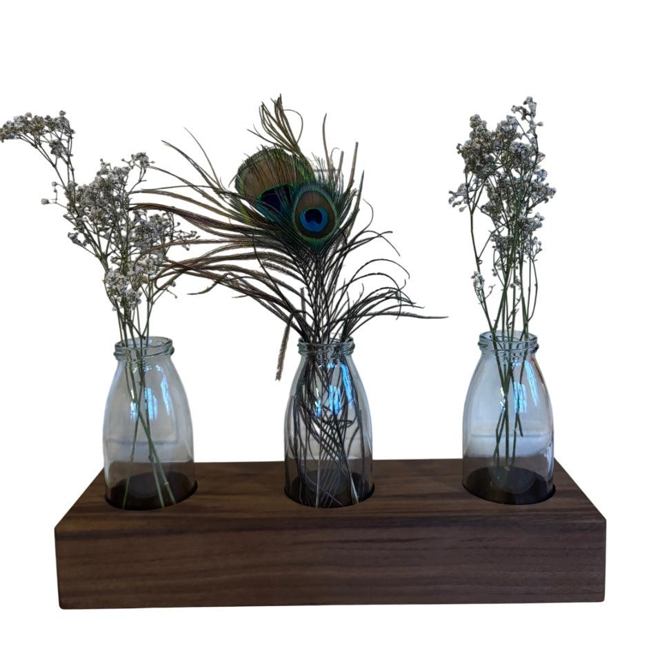 Holzvase aus Nussbaum - Schwarzwaldbrett