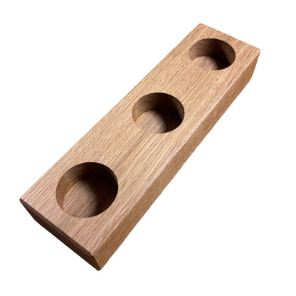 Flower vase made of oak