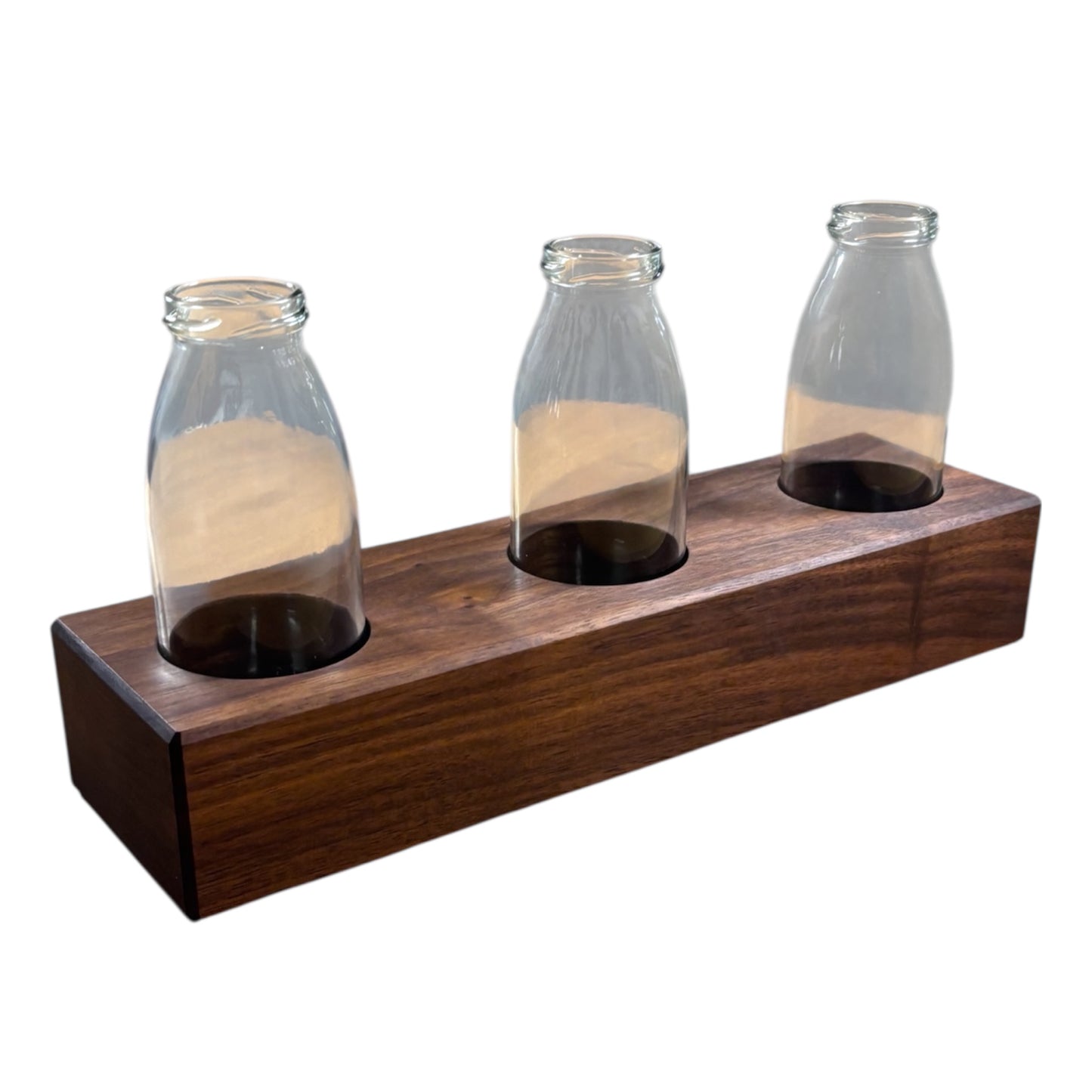 Walnut flower vase