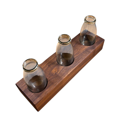 Walnut flower vase