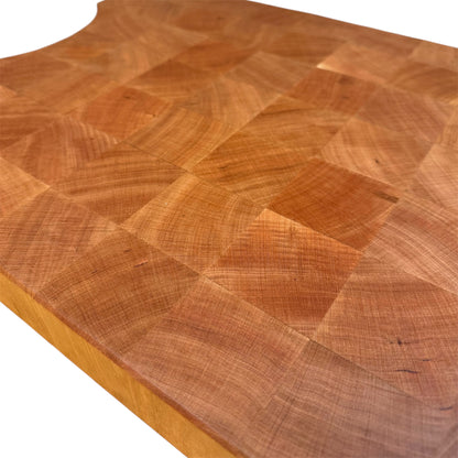 Holz Schneidebrett aus Stirnholz  Kirsche 