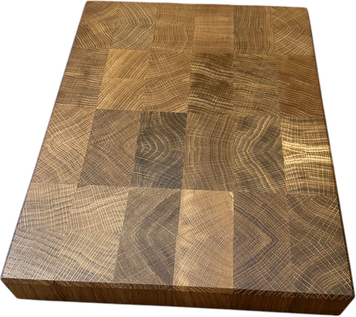 Cutting board end grain walnut or oak - 35 x 27 x 5