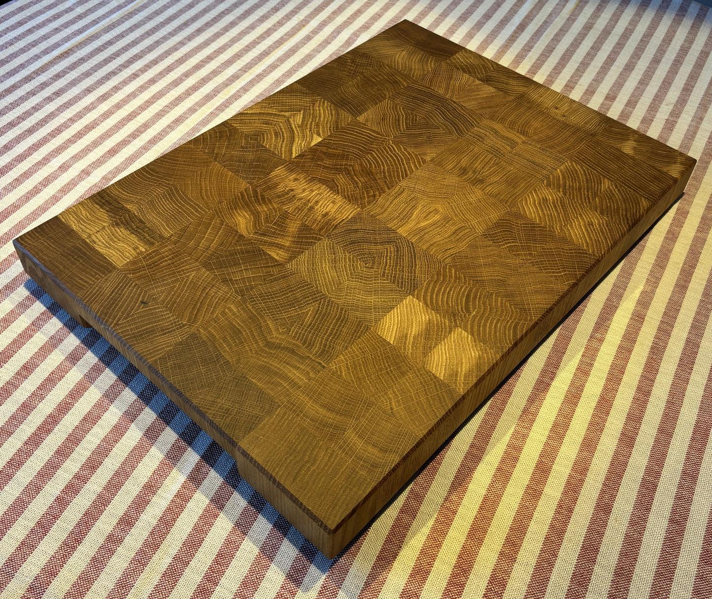 Cutting board solid oak from end grain - 49 x 35.5 x 4