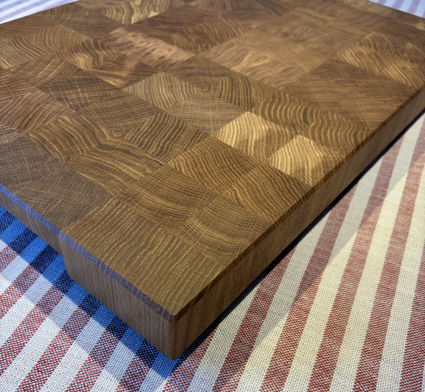 Cutting board solid oak from end grain - 49 x 35.5 x 4