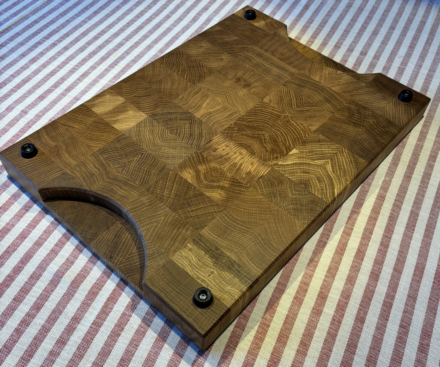 Cutting board solid oak from end grain - 49 x 35.5 x 4