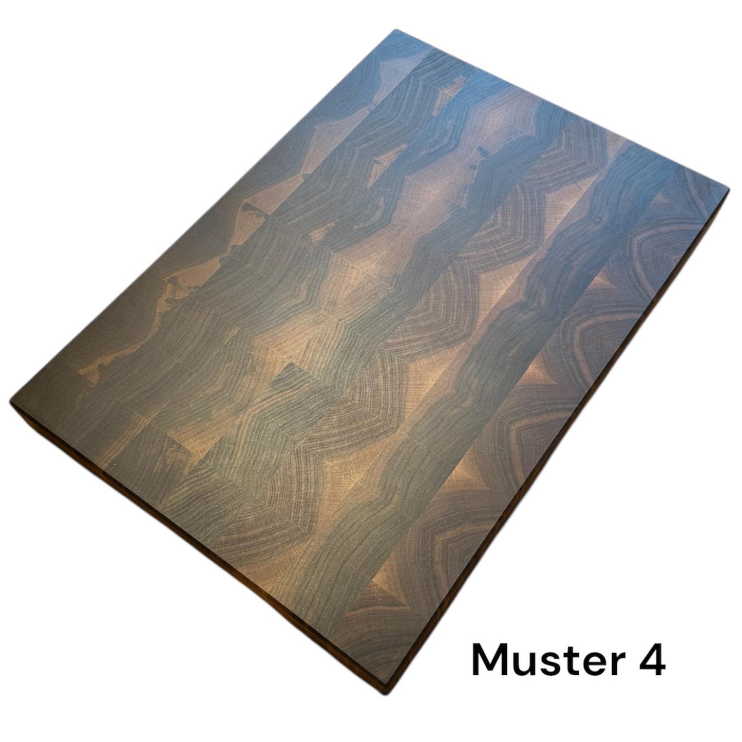 Nussbaum Schneidebrett Stirnholz  Muster 4