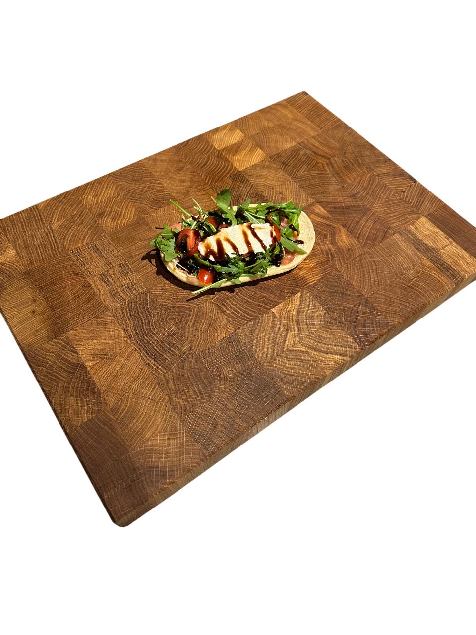 Cutting board solid oak from end grain - 49 x 35.5 x 4