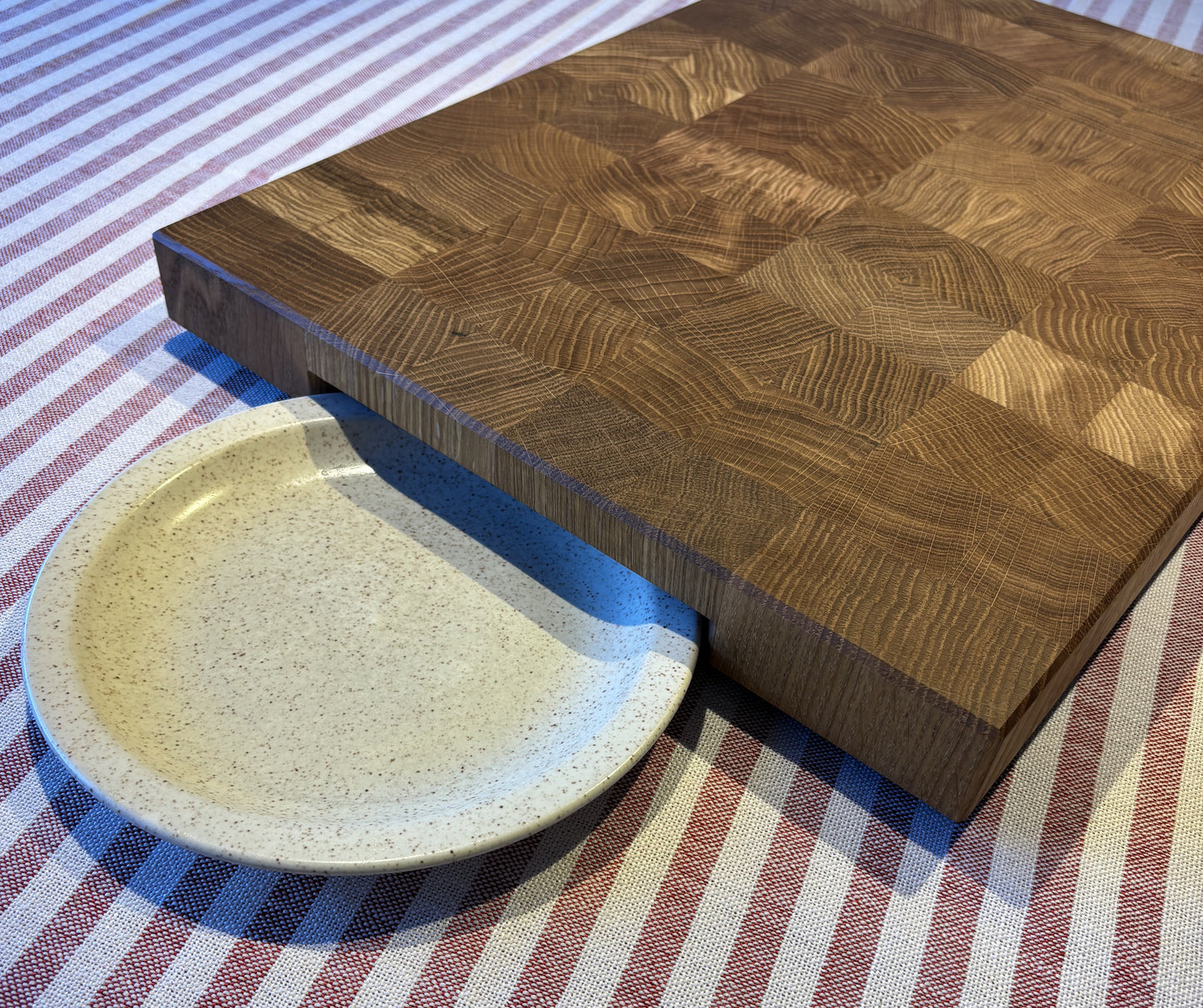 Cutting board solid oak from end grain - 49 x 35.5 x 4