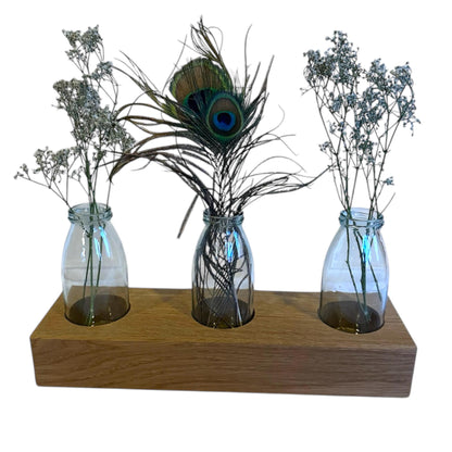 Blumenvase Holz aus Eiche
